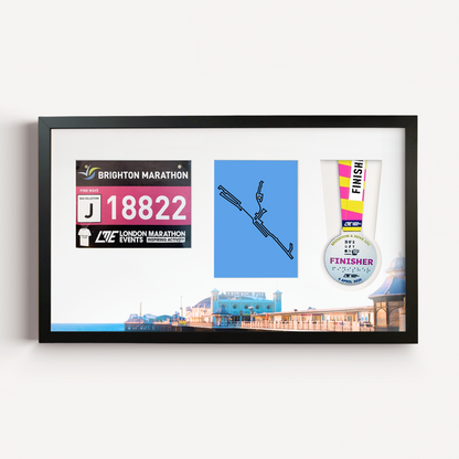 Brighton Medal, Race Map & Bib Display Frame - Official
