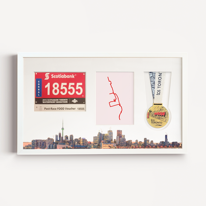 Toronto Medal, Race Map & Bib Display Frame - Official